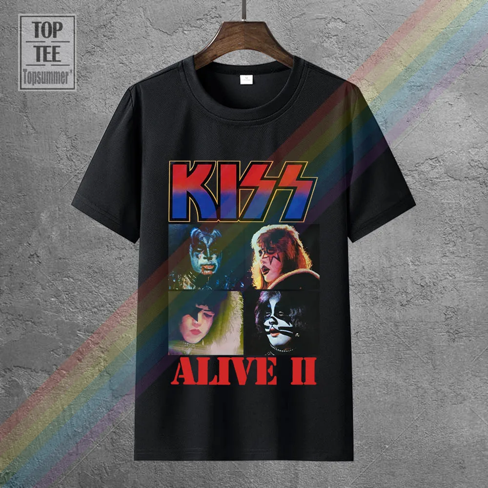 Kiss Alive Ii (2) Album Cover T Shirt New Authentic Rock Tee Summer O Neck Tee Free Shipping Cheap Tee Cheap Wholesale Tees
Kiss Alive Ii (2) Album Cover T Shirt New Authentic Rock Tee Summer O Neck Tee Free Shipping Cheap Tee Cheap Wholesale Tees