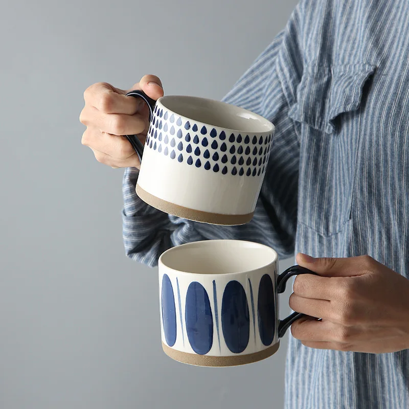 450ML Nordic Ceramic Cup Coffee Mug with Handle Retro Large Capacity Japanese Milk Water Mug Coffee Cup Breakfast Oatmeal Cup
450ML Nordic Ceramic Cup Coffee Mug with Handle Retro Large Capacity Japanese Milk Water Mug Coffee Cup Breakfast Oatmeal Cup