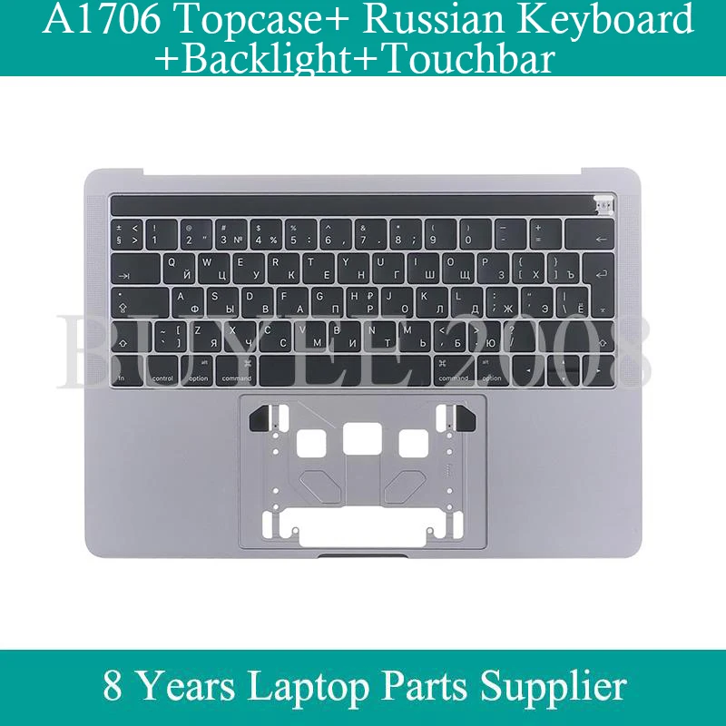 Original RU A1706 Topcase Case For Macbook Pro Retina 13.3" A1706 Russian UK Keyboard Backlight Touchbar Top Case Palmrest
Original RU A1706 Topcase Case For Macbook Pro Retina 13.3" A1706 Russian UK Keyboard Backlight Touchbar Top Case Palmrest