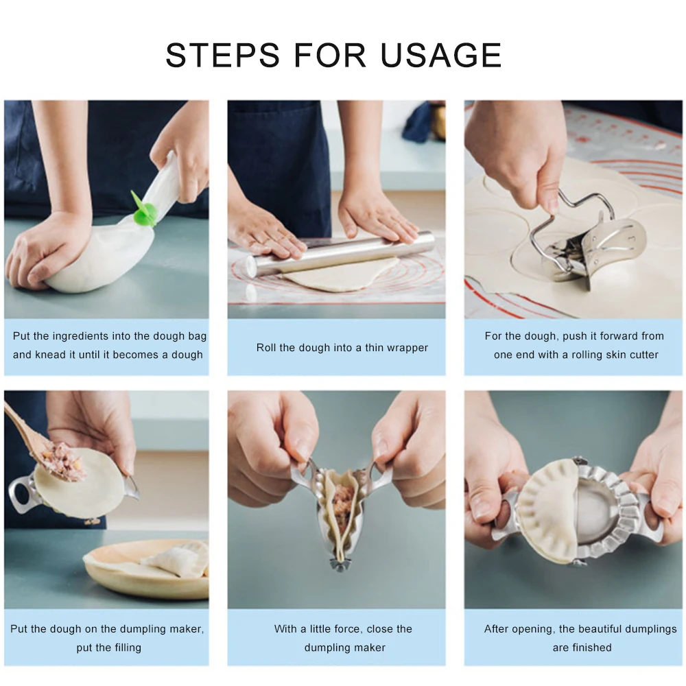 Stainless Steel Dumpling Wraper Mould Dough Circle Roller Machine Dumpling/Pie Maker Pizza Pastry Cutters Rolling Cooking Tools
Stainless Steel Dumpling Wraper Mould Dough Circle Roller Machine Dumpling/Pie Maker Pizza Pastry Cutters Rolling Cooking Tools