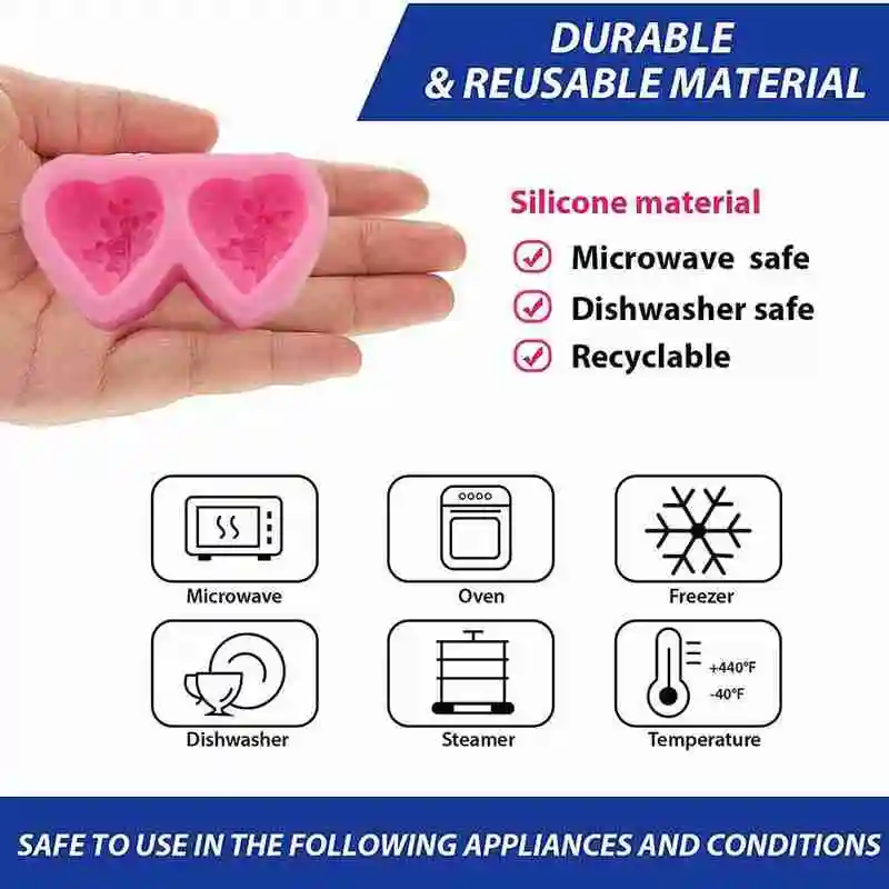 Heart Shaped Rose Silicone Mold 3D Soap Mold Fudge Decoration Baking DIY Mold Tool Soap Chocolate Mold Cake Candy Handmade P3P2
Heart Shaped Rose Silicone Mold 3D Soap Mold Fudge Decoration Baking DIY Mold Tool Soap Chocolate Mold Cake Candy Handmade P3P2