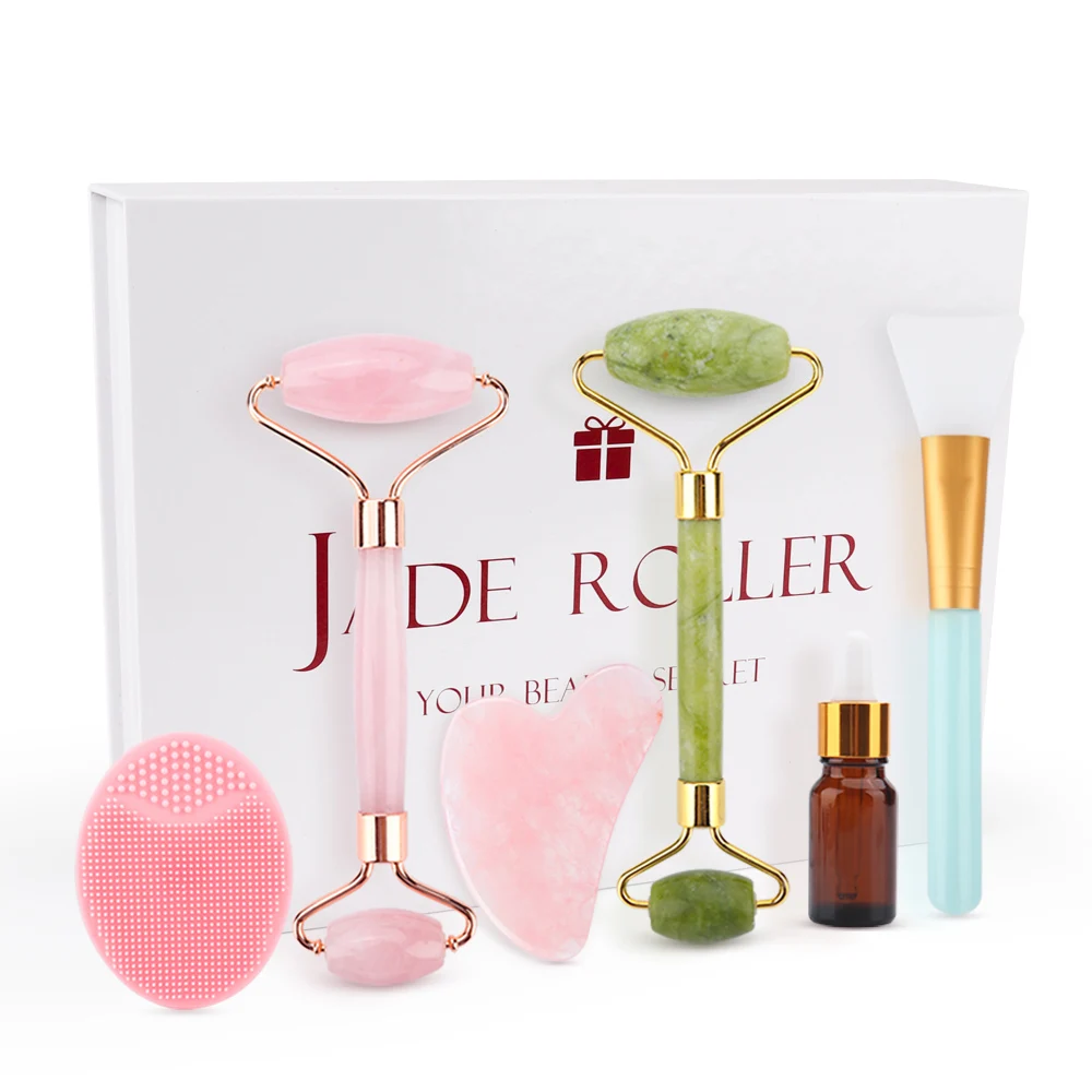 Face Lift Massager Set Crystal Roller Facial Massage Relaxation Jade Roller Stone Natural Rose Quartz Beauty Skin Tool Girl Gift
Face Lift Massager Set Crystal Roller Facial Massage Relaxation Jade Roller Stone Natural Rose Quartz Beauty Skin Tool Girl Gift