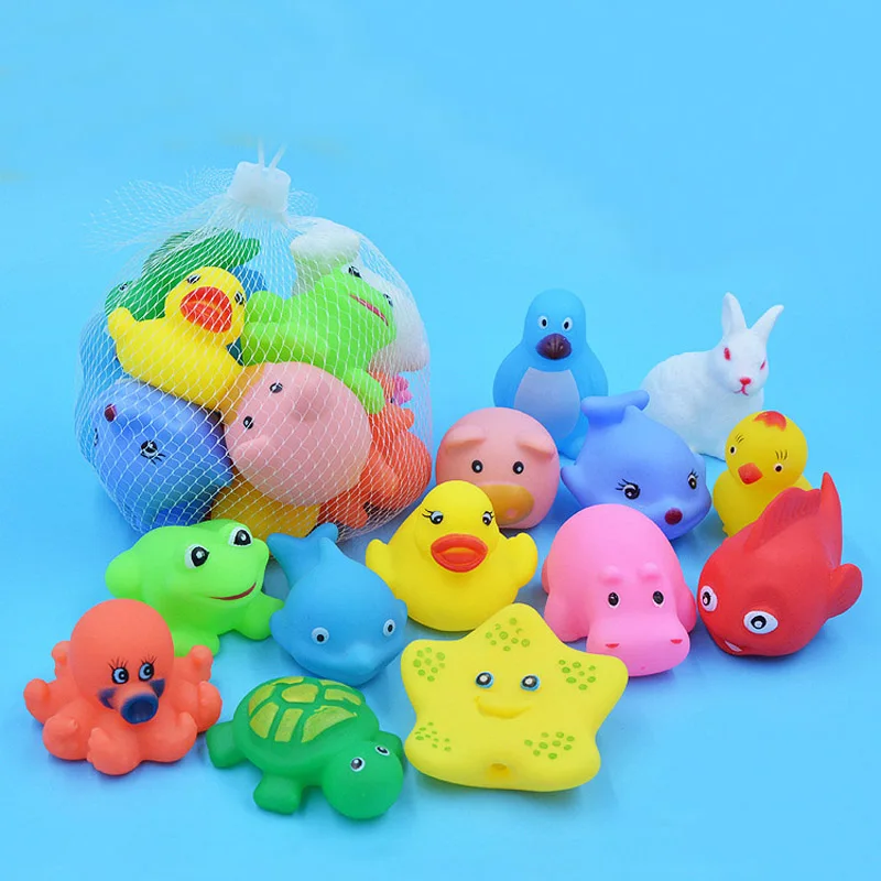 7/13/20pcs/lot Lovely Mixed Animals Colorful Soft Rubber Float Squeeze Sound Squeaky Popular Bathing Toy For Baby WYQ
7/13/20pcs/lot Lovely Mixed Animals Colorful Soft Rubber Float Squeeze Sound Squeaky Popular Bathing Toy For Baby WYQ