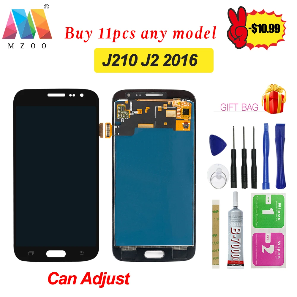 J210 ЖК дисплей для Samsung Galaxy J2 2016 J210F сенсорный экран дигитайзер сборка части