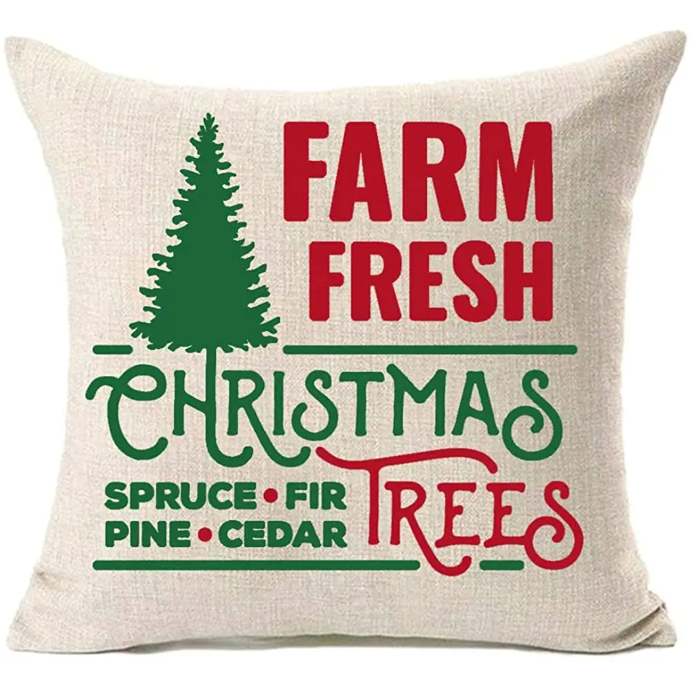 MFGNEH Farm Fresh Christmas Trees Cotton Linen Christmas Decor Pillow Covers 18x18 Inch Christmas Decorations
MFGNEH Farm Fresh Christmas Trees Cotton Linen Christmas Decor Pillow Covers 18x18 Inch Christmas Decorations