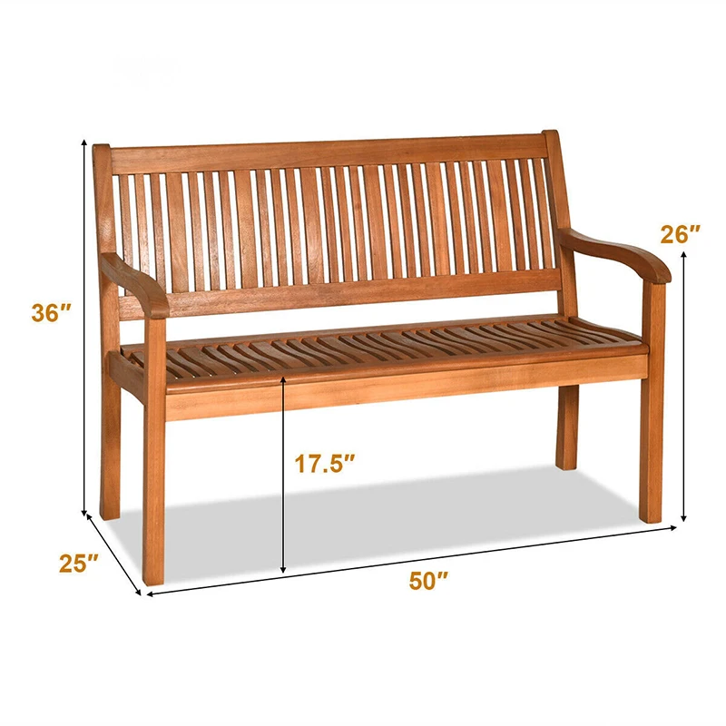 High Quality Ergonomic Design Solid Wood Frame Natural Style Versatility Two Person Outdoor Garden Bench Chair HW63888
High Quality Ergonomic Design Solid Wood Frame Natural Style Versatility Two Person Outdoor Garden Bench Chair HW63888