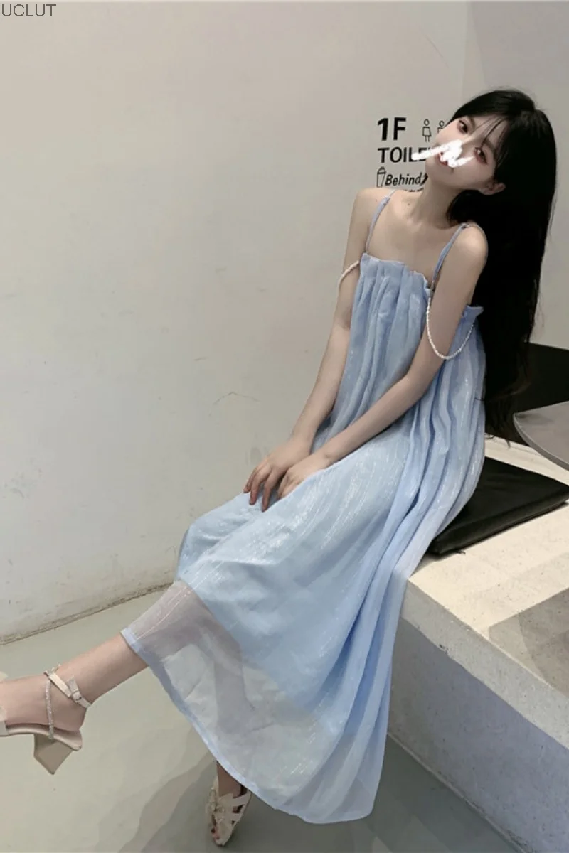 Temperament pearl shoulder strap suspender dress women's summer 2021 new skirt Korean high waisted slim skirt fashion
Temperament pearl shoulder strap suspender dress women's summer 2021 new skirt Korean high waisted slim skirt fashion