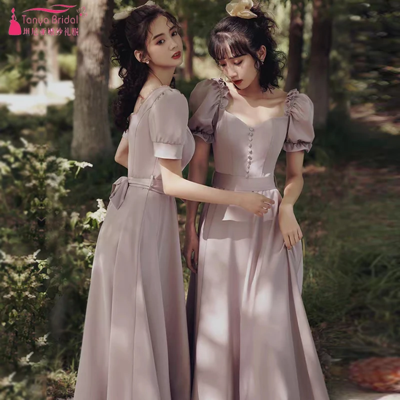 V-Neck Tea Length Bridesmaid Dresses Short Sleeve Wedding Party Downs Women formal Dresses With Elegant Belt ZB105
V-Neck Tea Length Bridesmaid Dresses Short Sleeve Wedding Party Downs Women formal Dresses With Elegant Belt ZB105