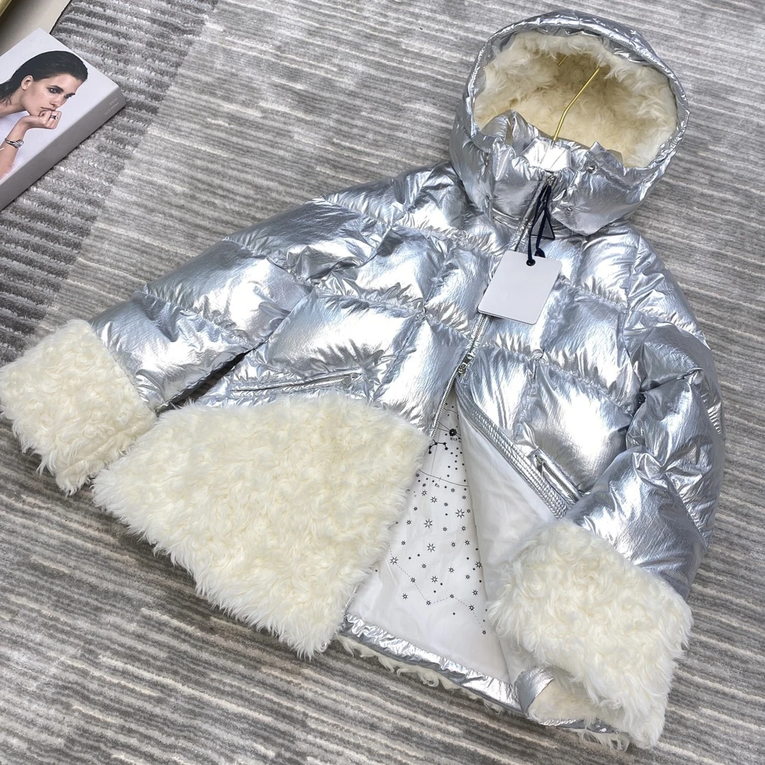 2021 New Woman Winter Down Jacket Silver Hooded 90% White Duck Down Lambswool Warmth Casual Fashion Lady Coat Inclusive Of All
2021 New Woman Winter Down Jacket Silver Hooded 90% White Duck Down Lambswool Warmth Casual Fashion Lady Coat Inclusive Of All
