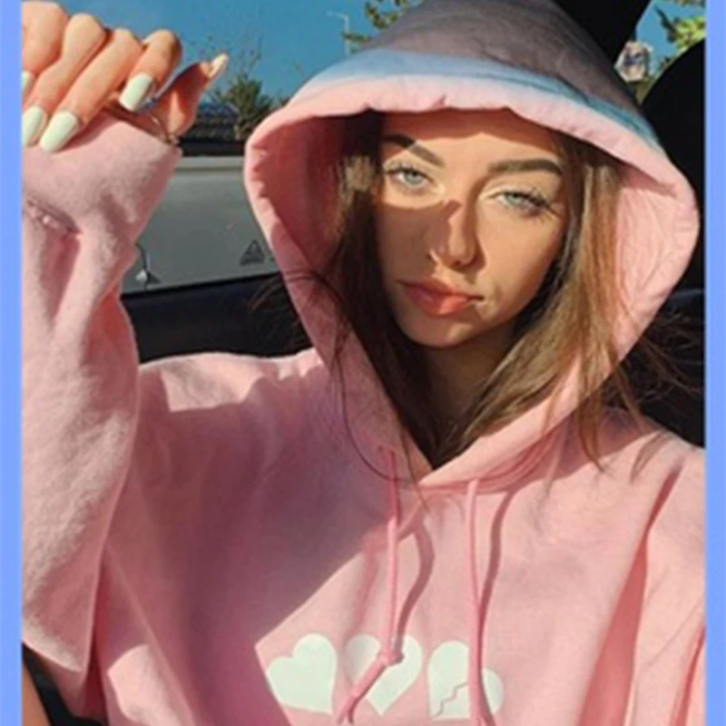 American retro park street pink hooded sweater girl loose slim hoodie top women solid color love sweet gentle cute kawaii
American retro park street pink hooded sweater girl loose slim hoodie top women solid color love sweet gentle cute kawaii