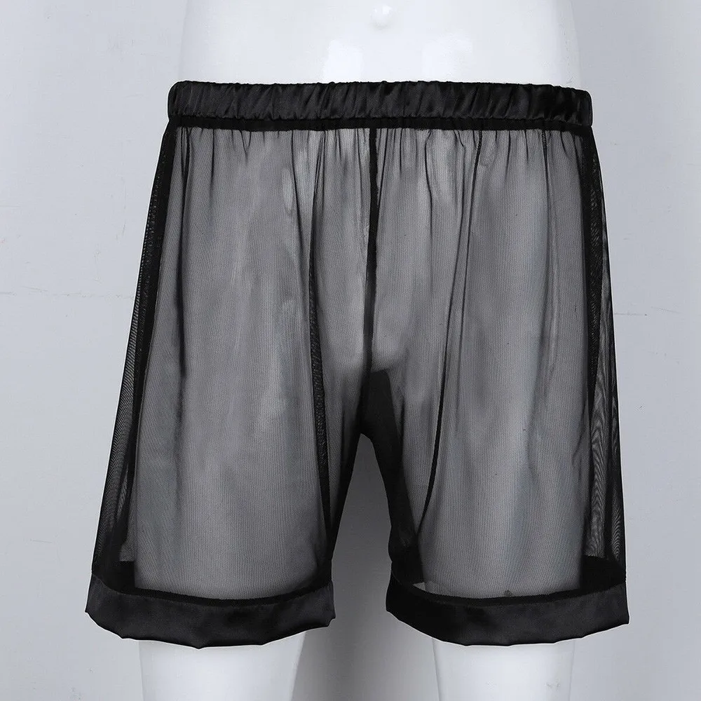 Fashion Men Sexy Boxer Underwear Summer Hollow Out Underpants Perspective Breathtable Mesh Shorts Transparent Homme Panties
Fashion Men Sexy Boxer Underwear Summer Hollow Out Underpants Perspective Breathtable Mesh Shorts Transparent Homme Panties