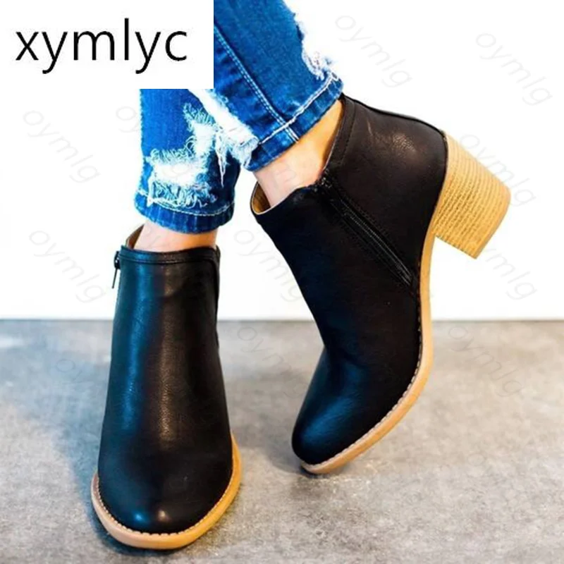2020 Casual Style Women Ankle Boots Autumn Winter High Thick Heel Sexy Women Boots Cool Women Basic Leather Boots Shoes a897
2020 Casual Style Women Ankle Boots Autumn Winter High Thick Heel Sexy Women Boots Cool Women Basic Leather Boots Shoes a897