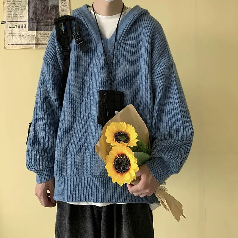 Harajuku hooded sweater men solid sweater 2021 autumn winter new Korean fashion preppy style casual loose couple sweater trend
Harajuku hooded sweater men solid sweater 2021 autumn winter new Korean fashion preppy style casual loose couple sweater trend