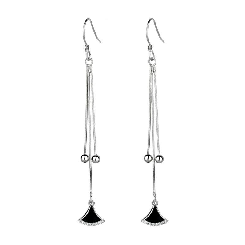 925 Sterling Silver Long Small Skirt Ear Line Female Fan Tassel Earrings Temperament Drop Earrings for Women Bridesmaid Gift
925 Sterling Silver Long Small Skirt Ear Line Female Fan Tassel Earrings Temperament Drop Earrings for Women Bridesmaid Gift
