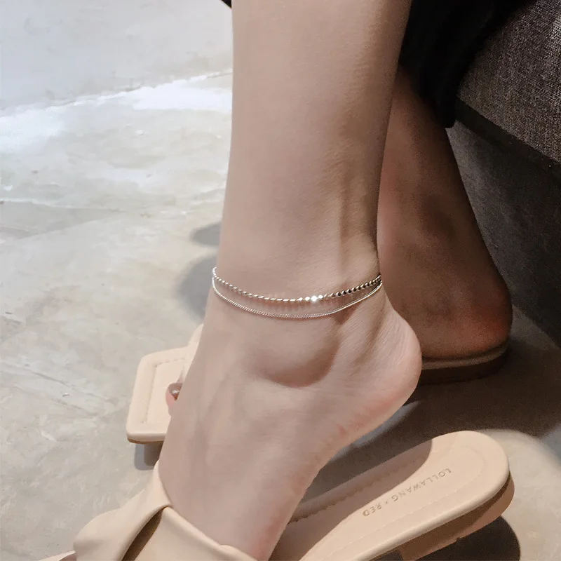 Charm Double Deck Anklet Fashion Asymmetric Minimalism S92 5 Silvery Jewelry Female Sexy Personality Foot Chain Statement Gifts
Charm Double Deck Anklet Fashion Asymmetric Minimalism S92 5 Silvery Jewelry Female Sexy Personality Foot Chain Statement Gifts