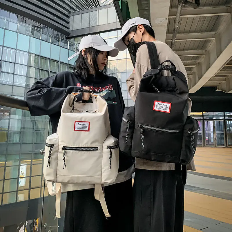 Popular Japanese and Korean locomotive double pocket backpack leisure large-capacity waterproof girl backpack student school bag
Popular Japanese and Korean locomotive double pocket backpack leisure large-capacity waterproof girl backpack student school bag