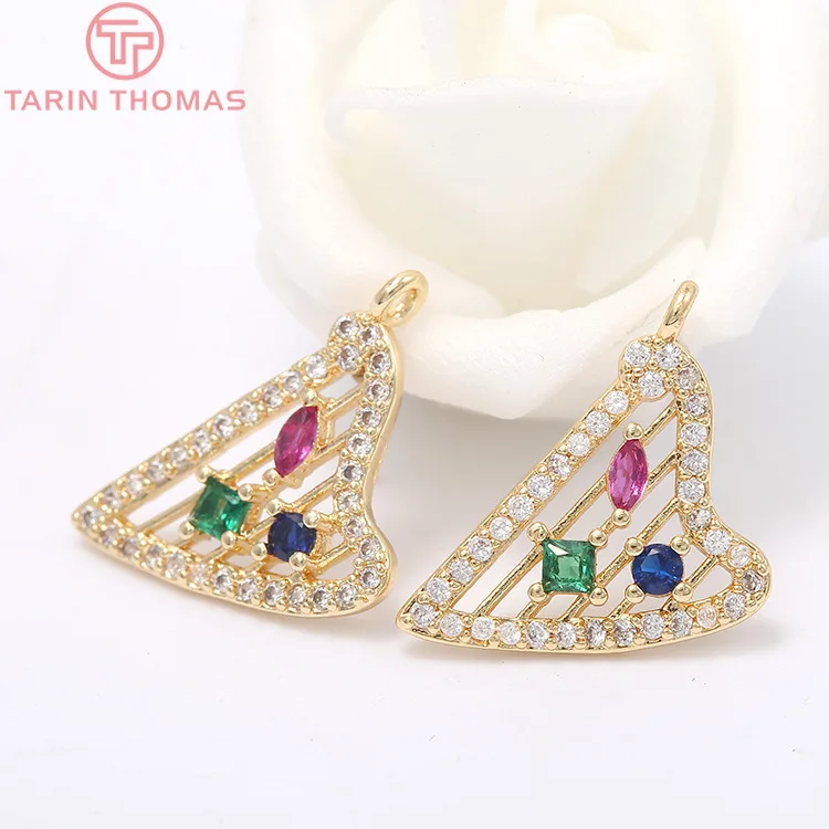 (1414)2PCS 12x18MM Hole 2MM 24K Gold Color Brass with Zircon Harp Charm Pendants for DIY Jewelry Making Findings Accessories
(1414)2PCS 12x18MM Hole 2MM 24K Gold Color Brass with Zircon Harp Charm Pendants for DIY Jewelry Making Findings Accessories