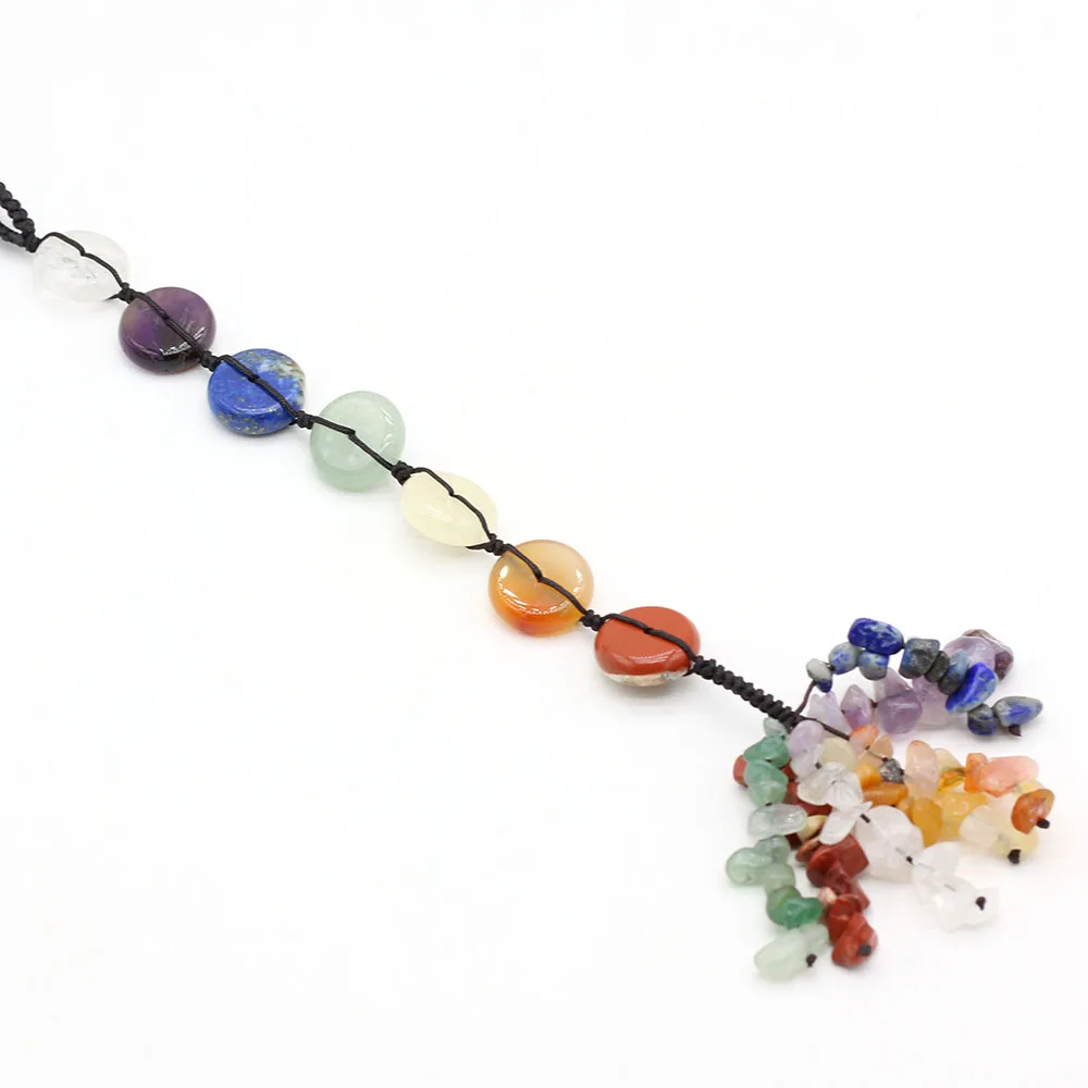 New Product Hot Sale Natural Aura Seven Chakra Pendulum Pendant Energy Stone Yoga Healing Gift Set Home Decoration Jewelry Gift
New Product Hot Sale Natural Aura Seven Chakra Pendulum Pendant Energy Stone Yoga Healing Gift Set Home Decoration Jewelry Gift