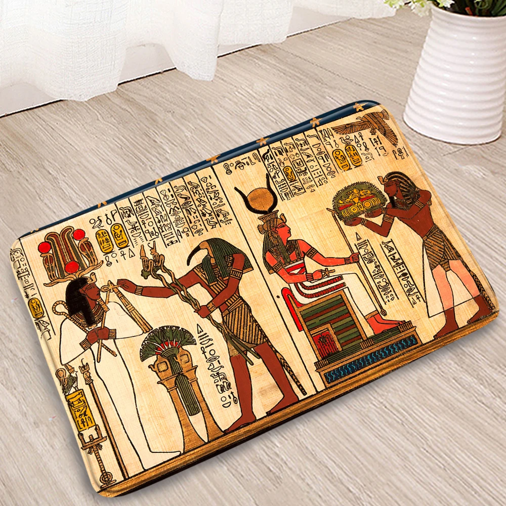 Ancient Egypt Bathroom Mat Vintage Style Ethnic Customs Tribal Activities Hunting In The Wild Lion Elk giraffe Door Non-Slip Rug
Ancient Egypt Bathroom Mat Vintage Style Ethnic Customs Tribal Activities Hunting In The Wild Lion Elk giraffe Door Non-Slip Rug