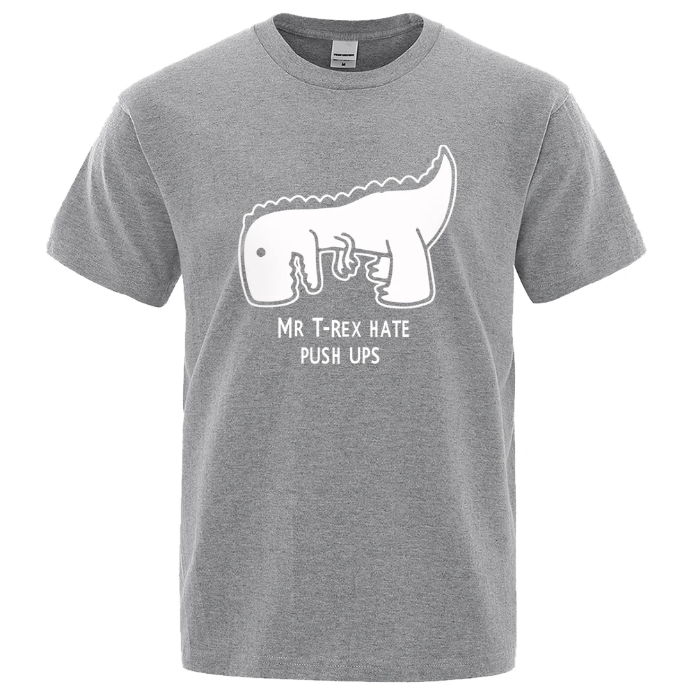 Summer Cool Men T-Shirt Tea Rex Funny Cartoon Print Short Sleeve T Shirt mr trex hate push ups Tee Shirt Casual Cotton Mens Tops
Summer Cool Men T-Shirt Tea Rex Funny Cartoon Print Short Sleeve T Shirt mr trex hate push ups Tee Shirt Casual Cotton Mens Tops