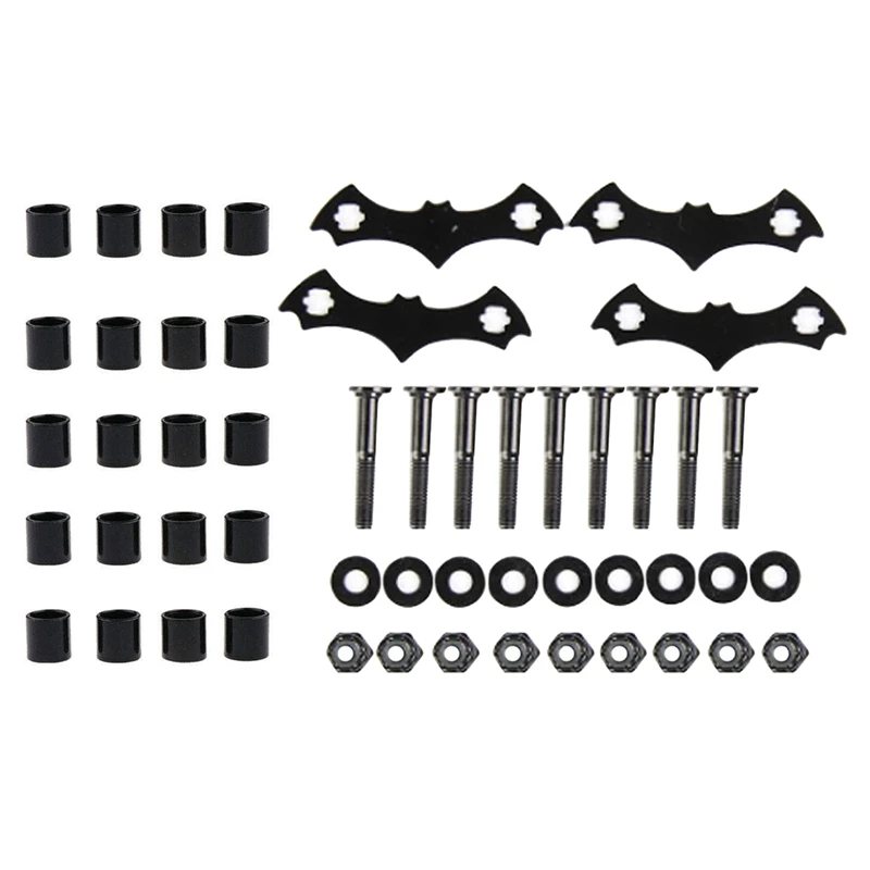 20Pcs Black Longboard Skateboard Bearing Spacers with 4Set Skateboard Deck Anti-Sink Gasket Bolts Nuts Screw
20Pcs Black Longboard Skateboard Bearing Spacers with 4Set Skateboard Deck Anti-Sink Gasket Bolts Nuts Screw