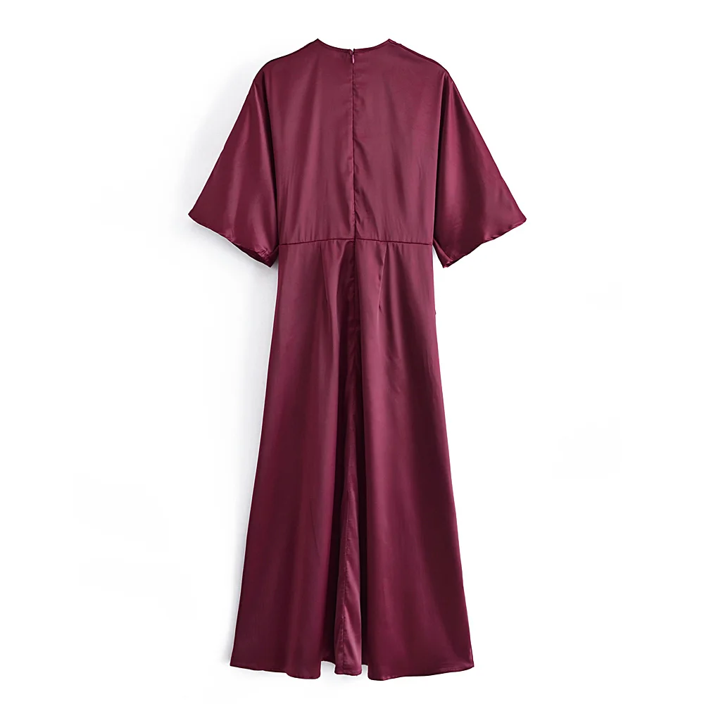 Fashion Summer Women Clothes Knot Satin Dress Females Clothing Beautiful Dresses
Fashion Summer Women Clothes Knot Satin Dress Females Clothing Beautiful Dresses
