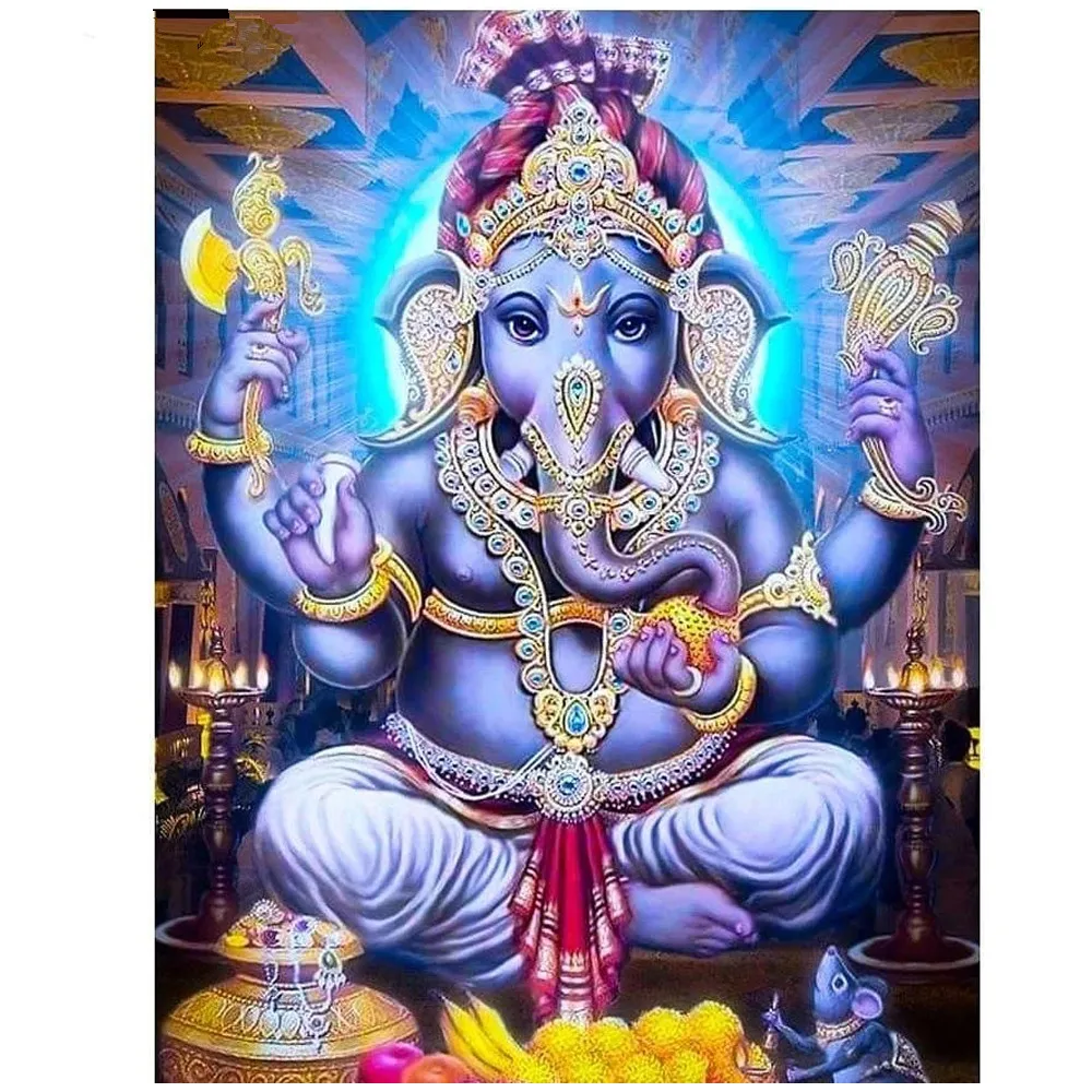 Embroidery 5D DIY Diamond Cross Stitch Painting Ganesha Home Decoration Full Round Drill Mosaic Picture Handmade Wall Art Gifts
Embroidery 5D DIY Diamond Cross Stitch Painting Ganesha Home Decoration Full Round Drill Mosaic Picture Handmade Wall Art Gifts