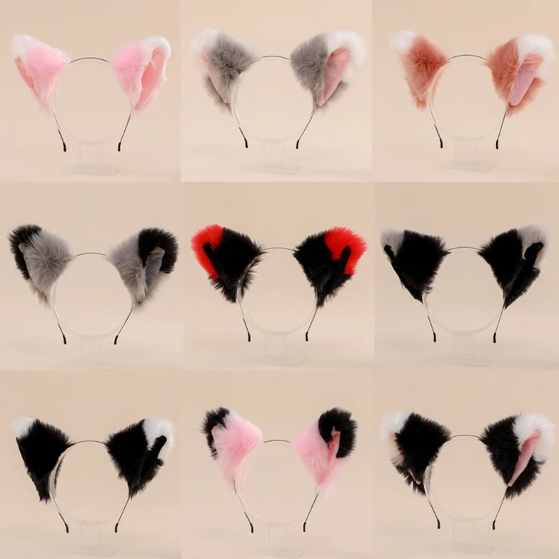 Lolita Headbands Furry Animal Kitten Ears Headwear Kawaii Cat Hair Hoop for Halloween Cosplay Headpiece Party Supplies
Lolita Headbands Furry Animal Kitten Ears Headwear Kawaii Cat Hair Hoop for Halloween Cosplay Headpiece Party Supplies