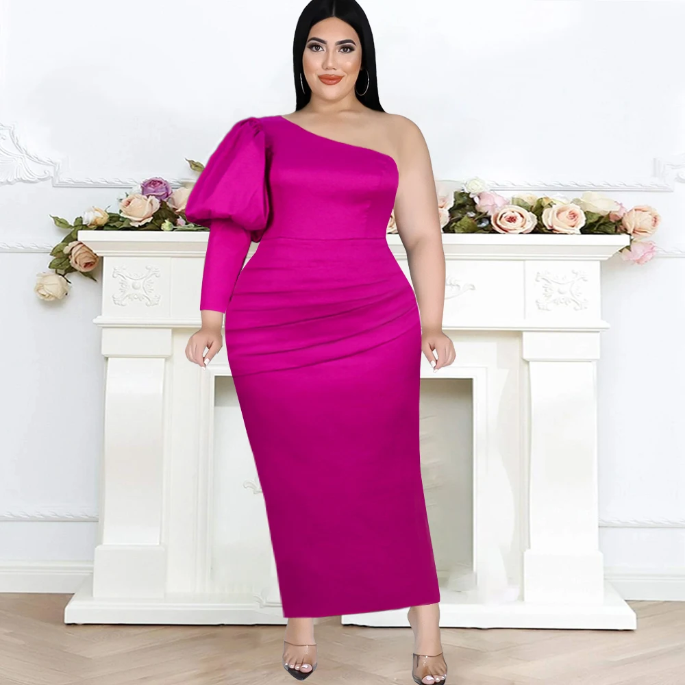 Платья размера плюс 4XL с розами на одно плечо с открытой спиной и рукавами-фонариками, плиссированное Сексуальное Женское облегающее платье...
Платья размера плюс 4XL с розами на одно плечо с открытой спиной и рукавами-фонариками, плиссированное Сексуальное Женское облегающее платье...