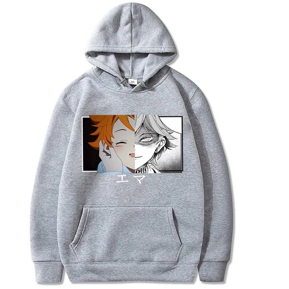 Emma Hoodies Anime The Promised Neverland Print Sweatshirt Men Women Casual Hooded Pullovers Streetwear Sweater 2021 Hoody
Emma Hoodies Anime The Promised Neverland Print Sweatshirt Men Women Casual Hooded Pullovers Streetwear Sweater 2021 Hoody