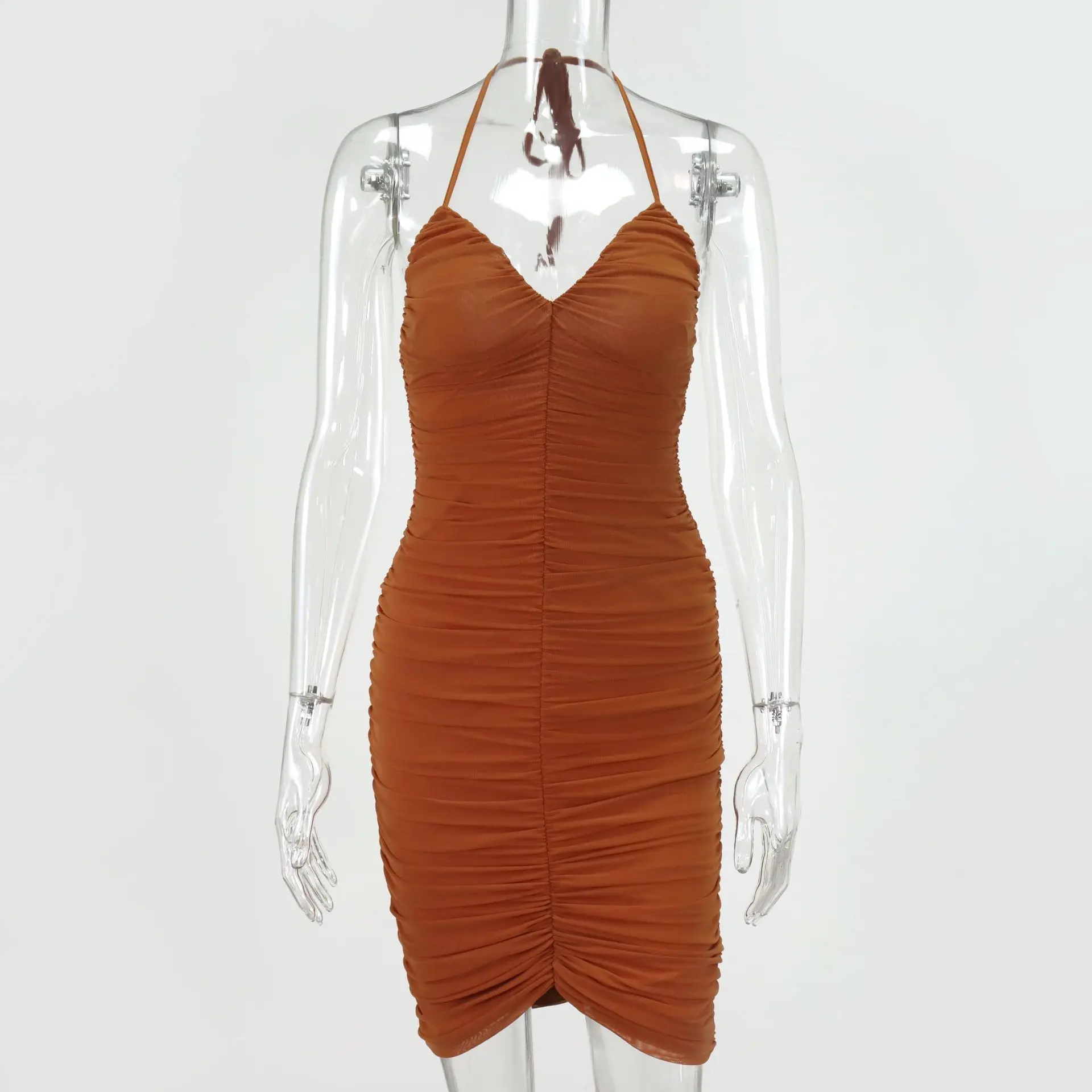 Donsignet Fashion Women's Dress New Casual Hot Sale V-neck Pullover Sexy Solid Color Halter Neck Lace-up Pleated Hip Midi Dress
Donsignet Fashion Women's Dress New Casual Hot Sale V-neck Pullover Sexy Solid Color Halter Neck Lace-up Pleated Hip Midi Dress