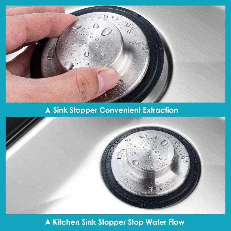 2Pcs Kitchen Sink Stopper Stainless Steel Garbage Disposal Plug,Diameter 3.34 Inch,Fits 3.14 Inch Standard Kitchen Drain
2Pcs Kitchen Sink Stopper Stainless Steel Garbage Disposal Plug,Diameter 3.34 Inch,Fits 3.14 Inch Standard Kitchen Drain