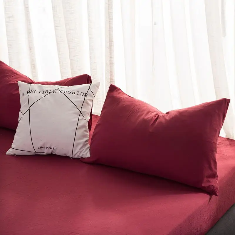 Soft Washed Cotton Bedding Set red Bedlinen twin full queen king Duvet Cover bed sheet pillowcase adult solid color Bedclothes
Soft Washed Cotton Bedding Set red Bedlinen twin full queen king Duvet Cover bed sheet pillowcase adult solid color Bedclothes
