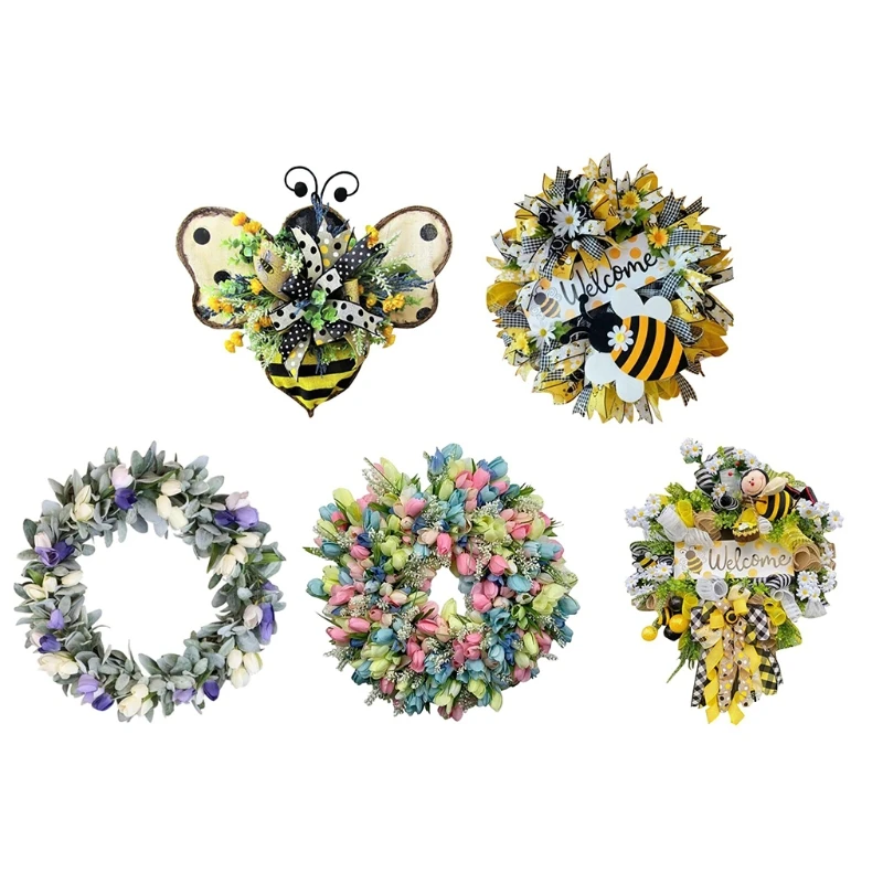 Daisy Rose Flower Wreath Handmade Artificial Floral Garland for Front Door Wall Wedding Party Home Decoration
Daisy Rose Flower Wreath Handmade Artificial Floral Garland for Front Door Wall Wedding Party Home Decoration