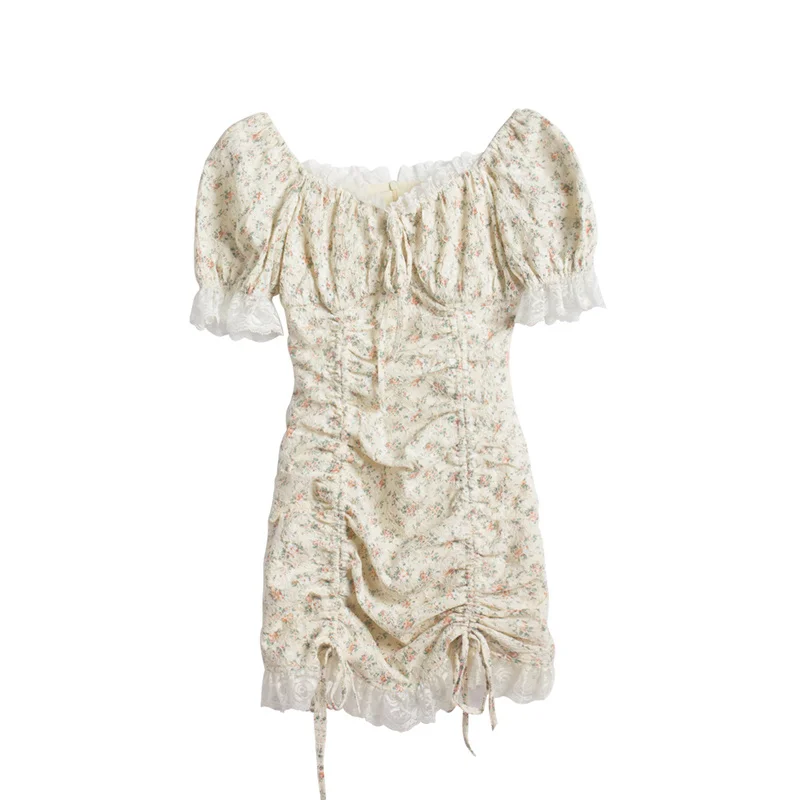 Off-Shoulder Sexy Beach Flower Dress Elegant Women's Summer French Retro Clothes Vintage Ladies Dresses Boho Kawaii Korean Young 
Off-Shoulder Sexy Beach Flower Dress Elegant Women's Summer French Retro Clothes Vintage Ladies Dresses Boho Kawaii Korean Young