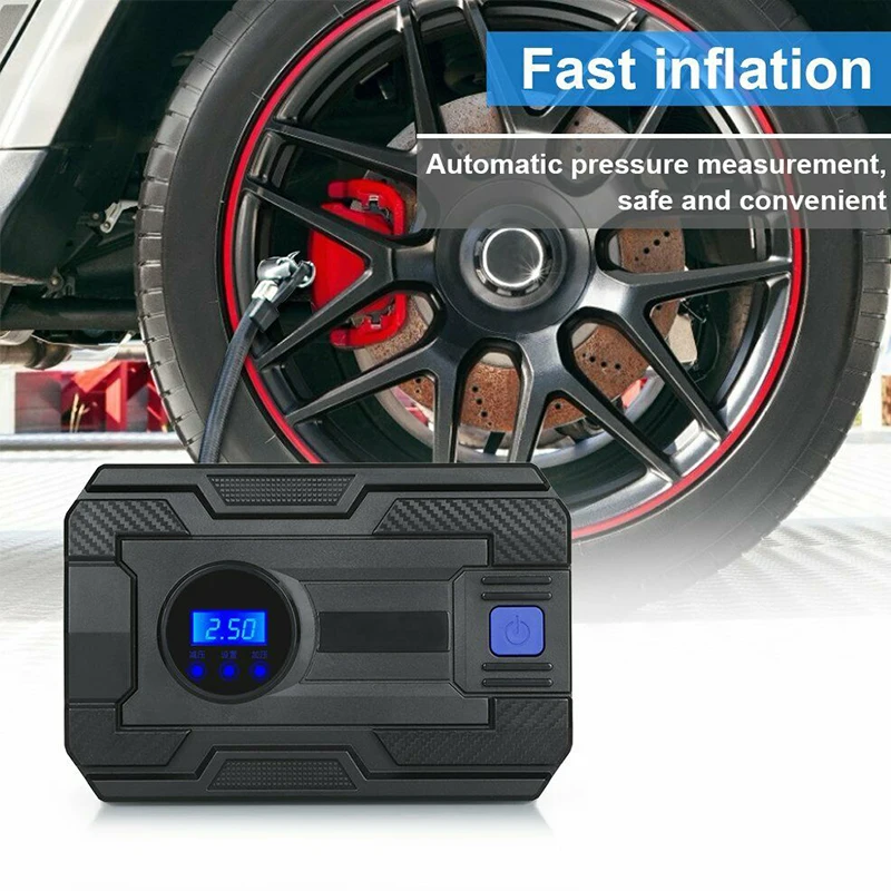 120 (W) Air Compressor Tyre Portable Electric LCD Digital Inflator Pump Automobile Car Automotive Electric Tire compressor
120 (W) Air Compressor Tyre Portable Electric LCD Digital Inflator Pump Automobile Car Automotive Electric Tire compressor