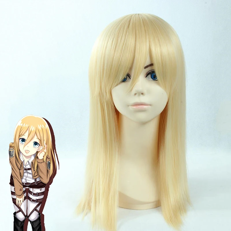 Attack on Titan Krista Lenz Christa Short Blonde Kyojin Renz Heat Resistant Synthetic Hair Cosplay Costume Wig + Wig Cap
Attack on Titan Krista Lenz Christa Short Blonde Kyojin Renz Heat Resistant Synthetic Hair Cosplay Costume Wig + Wig Cap