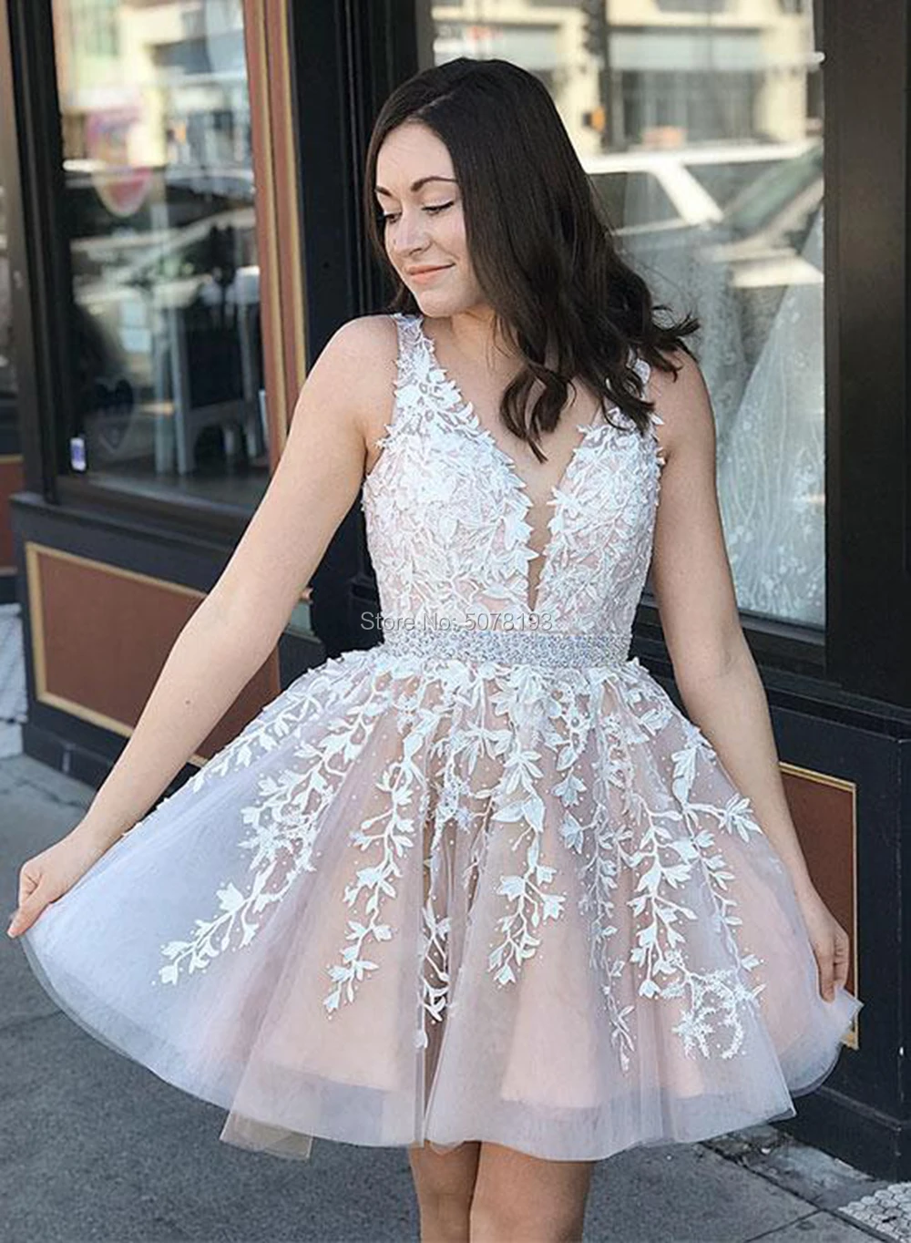 7814 New In Fashion V-Neck Natural A-Line Above-Knee Tulle Girls Homecoming Dresses/Club Party Prom Gowns Applique Free Shipping
7814 New In Fashion V-Neck Natural A-Line Above-Knee Tulle Girls Homecoming Dresses/Club Party Prom Gowns Applique Free Shipping