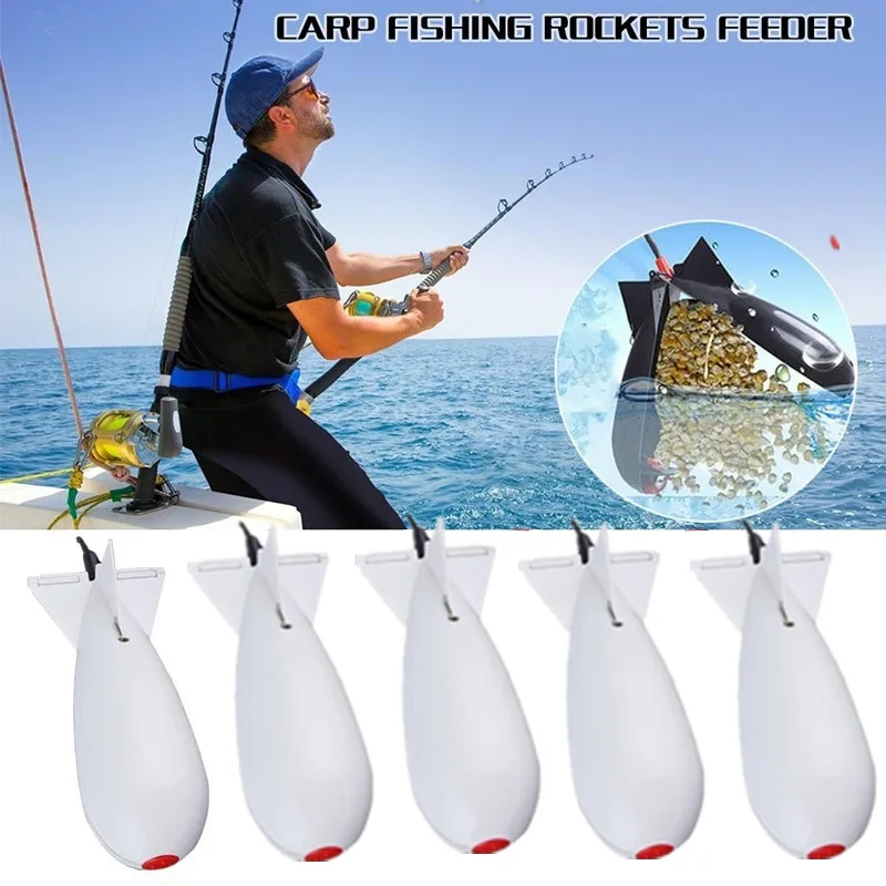 5pcs Carp Fishing Rocket Feeder Large Small Bomb Float Lure Bait Holder L M S Pellet Rockets Feeders Position Gear
5pcs Carp Fishing Rocket Feeder Large Small Bomb Float Lure Bait Holder L M S Pellet Rockets Feeders Position Gear