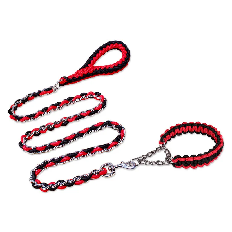 2021 Pet Pinch Collar Leashes Sets for Medium Large Dog Iron Chain Puppy Dog Anti-Bite Traction Rope Collar Outdoor Supplies
2021 Pet Pinch Collar Leashes Sets for Medium Large Dog Iron Chain Puppy Dog Anti-Bite Traction Rope Collar Outdoor Supplies