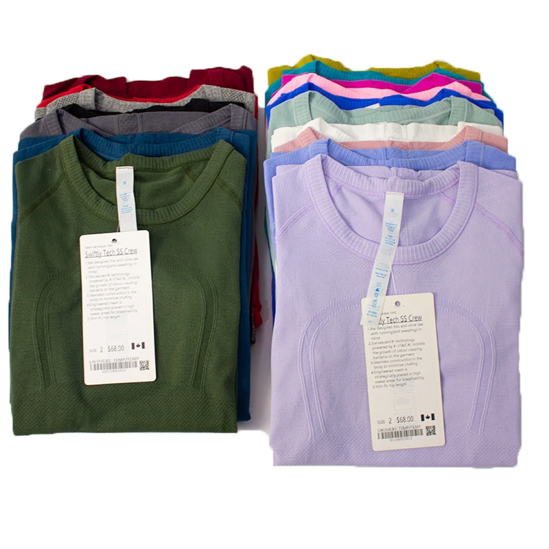 New Women's Sports Yoga Short T-shirt Quick Drying Crew Neck Yoga Vest Gym Yoga Tops Women High Stretch Knitted Fitness T-shirt
New Women's Sports Yoga Short T-shirt Quick Drying Crew Neck Yoga Vest Gym Yoga Tops Women High Stretch Knitted Fitness T-shirt