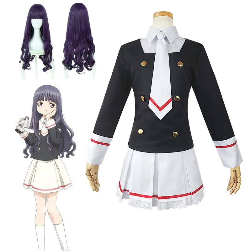 Anime Card Captor Sakura Tomoyu Daidouji Cosplay Costumes Girls Navy Collar Sailor School Uniform Suit Women Pleated Skirts Part
Anime Card Captor Sakura Tomoyu Daidouji Cosplay Costumes Girls Navy Collar Sailor School Uniform Suit Women Pleated Skirts Part