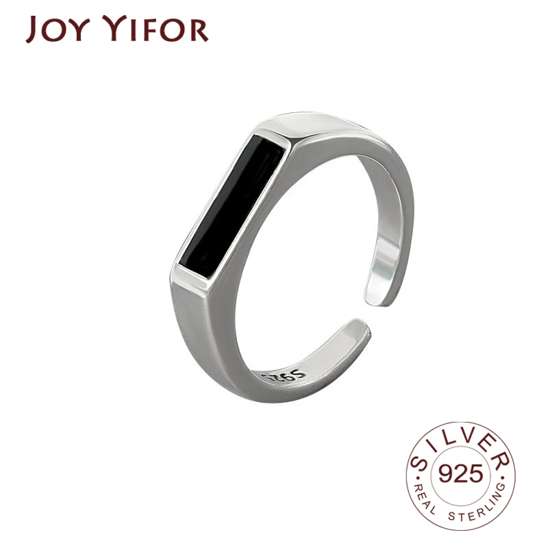 925 Sterling Silver New Simple Vintage Rings Retro Black Stone Opening Handmade Ring Fashion Fine Jewelry
925 Sterling Silver New Simple Vintage Rings Retro Black Stone Opening Handmade Ring Fashion Fine Jewelry