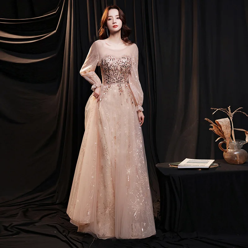 Sequins Cheongsam Sexy Mesh Perspective Qipao Female Lantern Sleeve Retro Pleated Evening Party Dress Gown Floor Length Vestidos
Sequins Cheongsam Sexy Mesh Perspective Qipao Female Lantern Sleeve Retro Pleated Evening Party Dress Gown Floor Length Vestidos