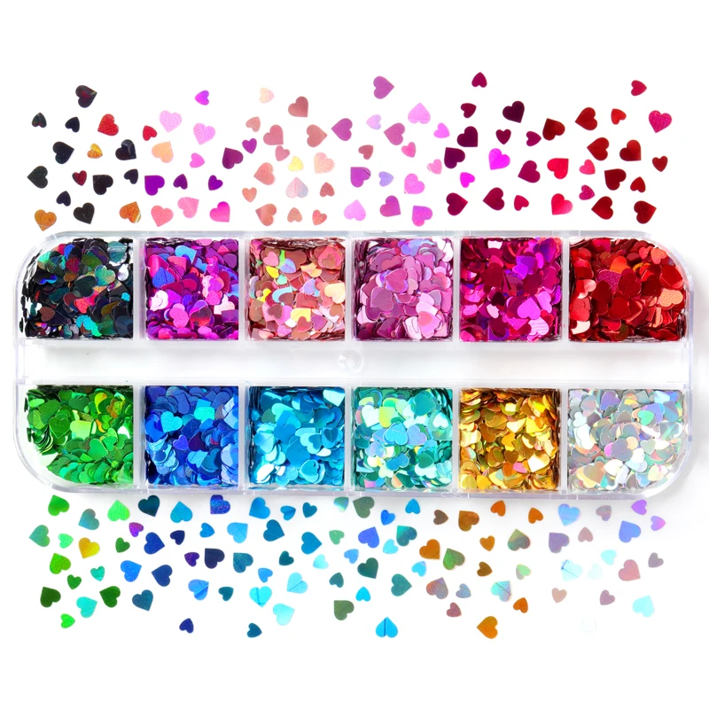Holographic Love Heart Nail Sequins Ultrathin Red Pink Glitter Flakes Laser Nail Art Paillette DIY Nail Decor Manicure Tools
Holographic Love Heart Nail Sequins Ultrathin Red Pink Glitter Flakes Laser Nail Art Paillette DIY Nail Decor Manicure Tools