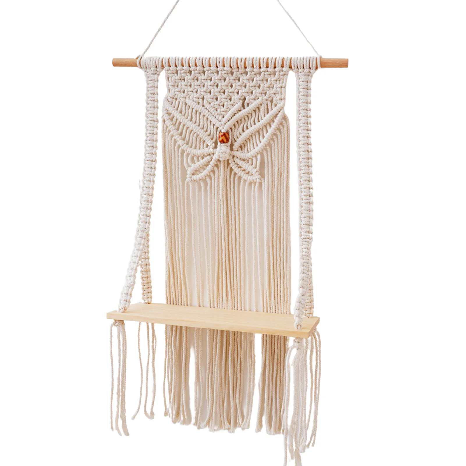 Macrame Wall Shelf Plant Floating Shelves Indoor 15.75 X 25.59in Macrame Wall Decor Cotton Rope Floating Shelves Macrame Decor B
Macrame Wall Shelf Plant Floating Shelves Indoor 15.75 X 25.59in Macrame Wall Decor Cotton Rope Floating Shelves Macrame Decor B