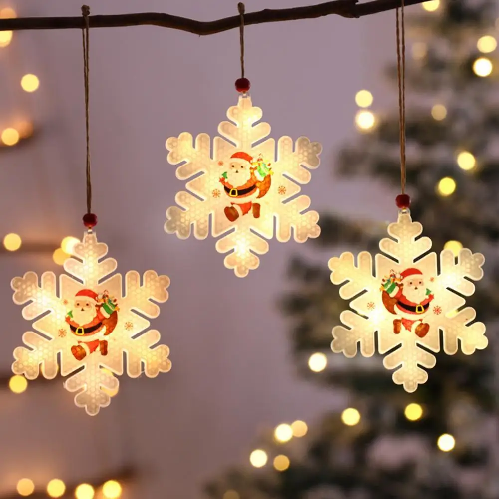 Christmas Hanging Pendant Light Snowflake Festive Portable Snowman Drop Ornaments LED Hanging Lamp for Xmas Home Decoration
Christmas Hanging Pendant Light Snowflake Festive Portable Snowman Drop Ornaments LED Hanging Lamp for Xmas Home Decoration