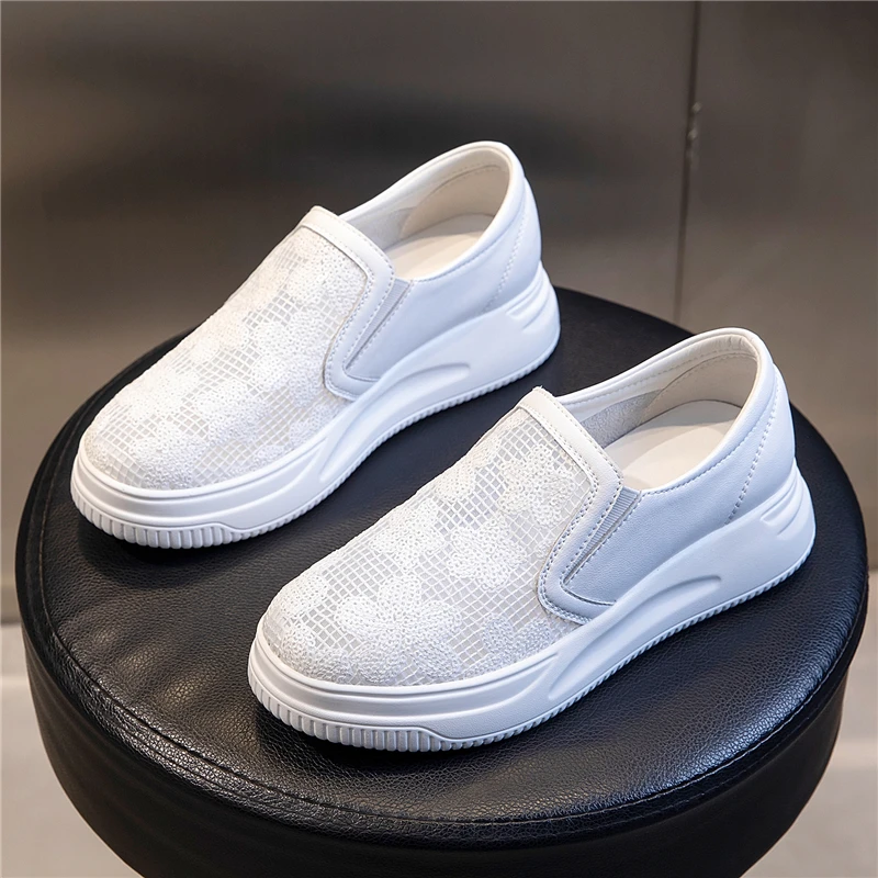 Women's Platform Flat Shoes Sneakers 2021 New Summer Mesh Casual Shoes Ladies Genuine Leather Women's Shoes Breathable Loafers
Women's Platform Flat Shoes Sneakers 2021 New Summer Mesh Casual Shoes Ladies Genuine Leather Women's Shoes Breathable Loafers