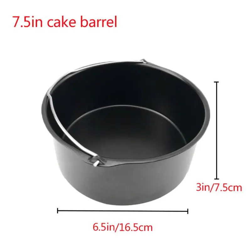 5pcs/set 7 Inch Air Fryer Accessories Baking Pizza Pan Cake Barrel Grill Rack Insulation Mat for 3.7QT 4.2QT 5.3QT 5.8QT
5pcs/set 7 Inch Air Fryer Accessories Baking Pizza Pan Cake Barrel Grill Rack Insulation Mat for 3.7QT 4.2QT 5.3QT 5.8QT