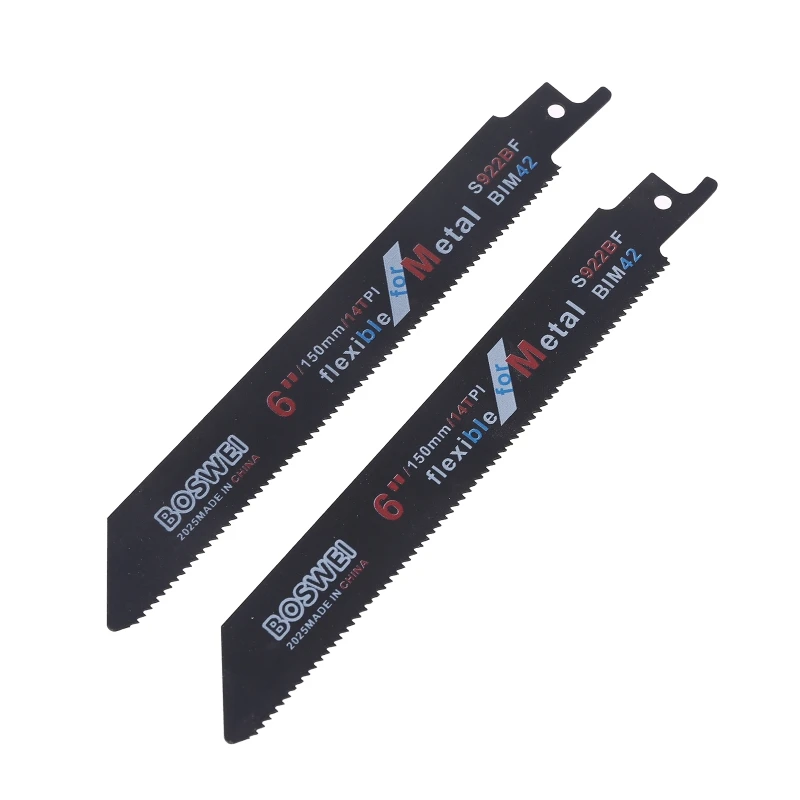 2pcs 150mm 18TPI BIM Reciprocating Sabre Saw Blades for Cutting Metal Aluminum D0AC
2pcs 150mm 18TPI BIM Reciprocating Sabre Saw Blades for Cutting Metal Aluminum D0AC